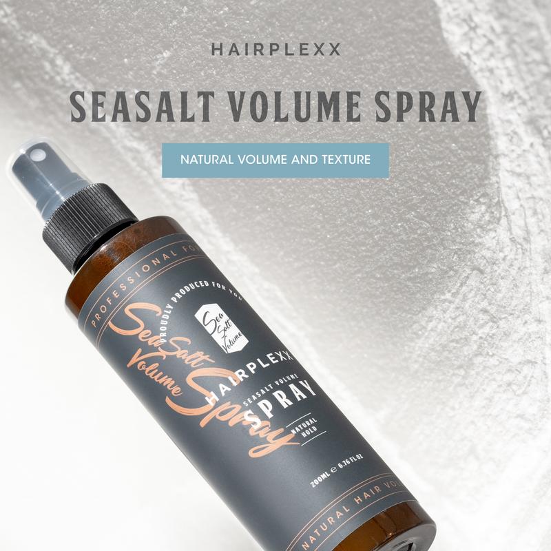 Hairplexx Sea Salt Volume Hair Spray for Natural Thick and Volumizing Look with Matte Hold for Both Women and Men - 6.7 fl oz (pack of 2 pcs)