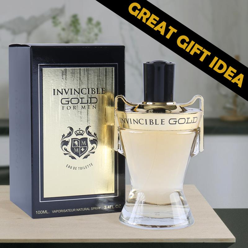 Invincible Gold Spray Cologne For Men 100ml 3.4fl.oz. Fragrance for Men