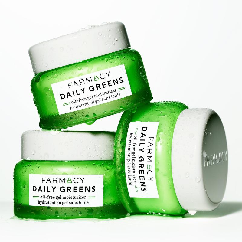 Farmacy Daily Greens Oil Free Gel Face Moisturizer - Daily Facial Moisturizing Cream with Hyaluronic Acid - New Fragrance-Free Formula - 50ml