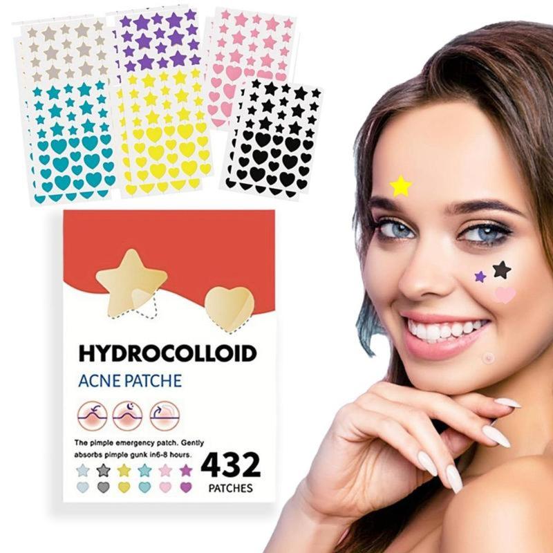 Hydrocolloid Acne Patch, 432-Count Per Box Star Shaped Invisible Acne Cover Patches, Skin Care Product for Women & Men