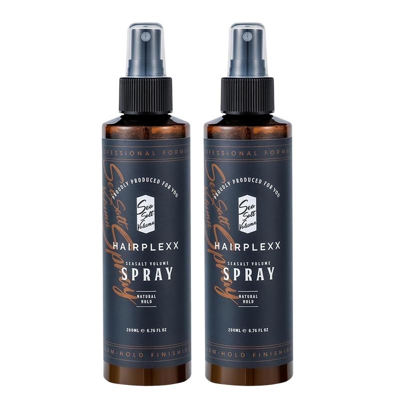 Hairplexx Sea Salt Volume Hair Spray for Natural Thick and Volumizing Look with Matte Hold for Both Women and Men - 6.7 fl oz (pack of 2 pcs)