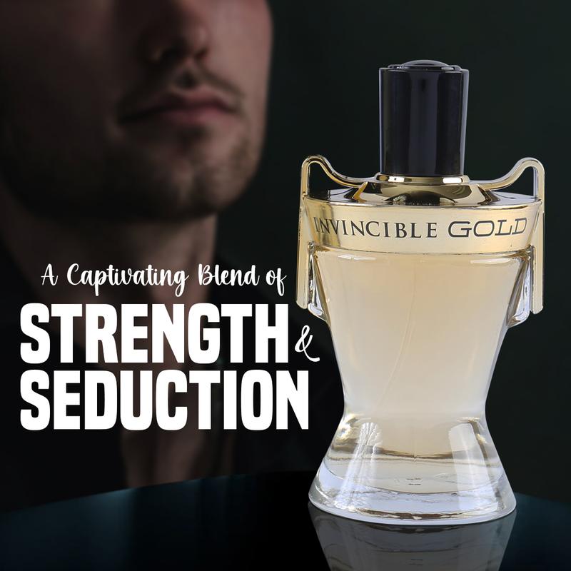 Invincible Gold Spray Cologne For Men 100ml 3.4fl.oz. Fragrance for Men