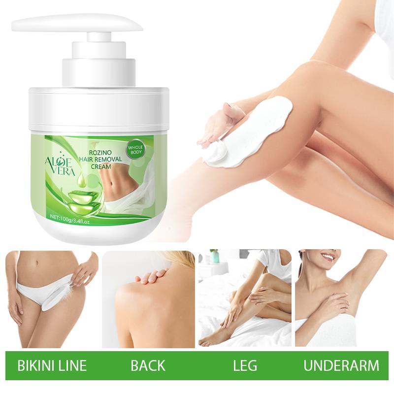 Aloe Vera Hair Removal Cream, Gentle & Non Irritating Long-lasting Hair Removal Cream, Smooth Skin Hair Removal Cream