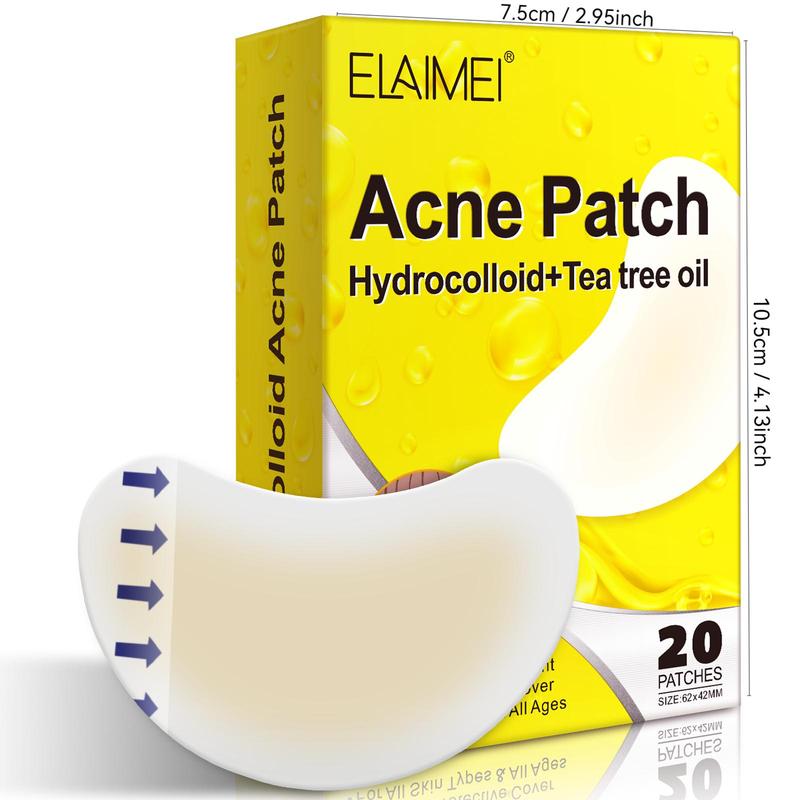 Ance Patch, 20pcs box Hydrocolloid Acne Cover Patch for Christmas Gift, Acne Patches for Face, Skin Care Product for Women & Men