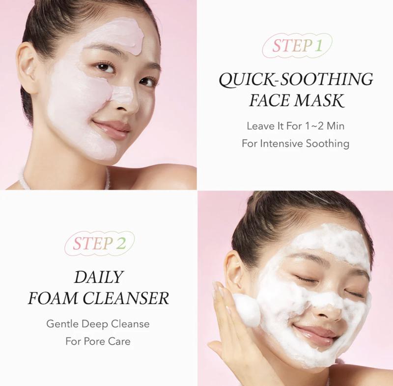 [APRILSKIN official] Ultimate Daily Double Cleansing & Soothing Glass Skin Set  (Cleansing Balm + Bubble Mask + Vita Toner + Pore Brush + Heart Puff)