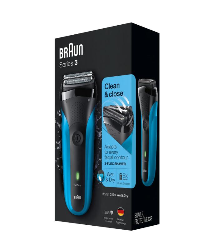 Braun Series 3 310s Rechargeable Wet Dry Men's Electric Shaver