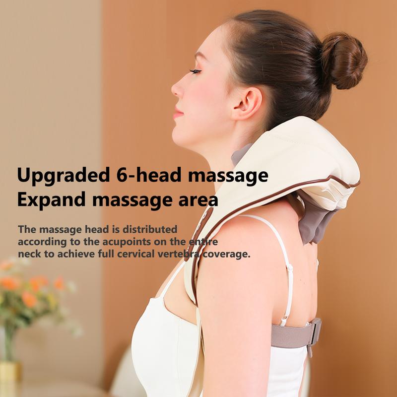 NoAging Neck Massager-Wireless, Portable & Rechargeable Therapy Device for Pain Relief, Relaxation & Stress Reduction Adjustable Intensity & Ergonomic Design. Durable Lightweight Relaxing Removable Comfort  and shoulder