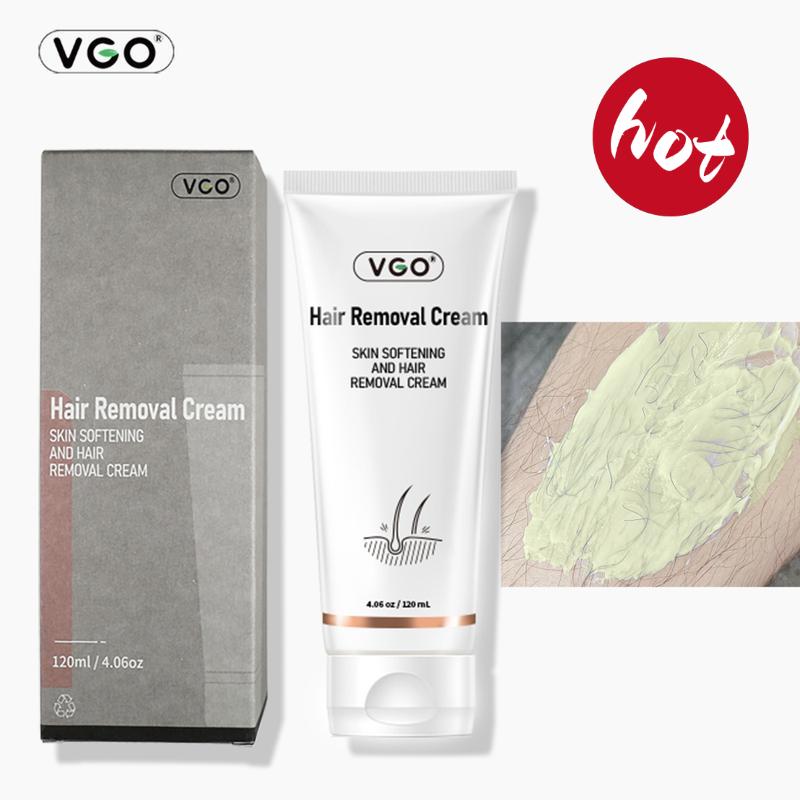 VGO Hair Removal Lotion Cream, 120ml   4.0oz Body Care Unisex-A2 Wax Gentle Jojoba Moisturizer