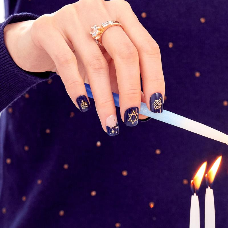 imPRESS Limited-Edition Hanukkah Press On Nails – 8 Nights