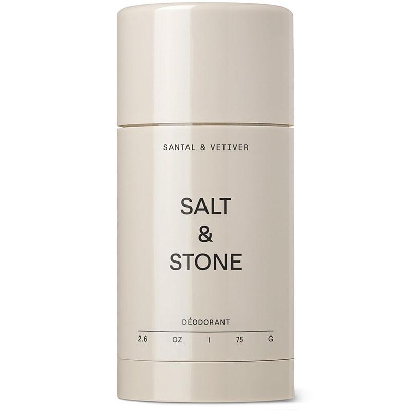 SALT & STONE Natural Deodorant for Women & Men - Santal & Vetiver | Extra Strength Natural Deodorant | Aluminum Free with Seaweed Extracts, Shea Butter & Probiotics | Free From Parabens & Sulfates