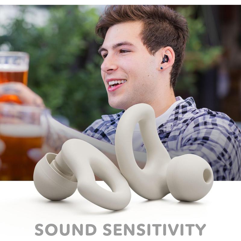 CURVD Everyday Earplugs - Great for Travel, Sound Sensitivity, Concerts, Parenting, Productivity - Noise Dampening & Ultra Soft