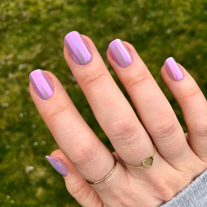 Lavender Chrome - Press-On nails | Short | Squoval