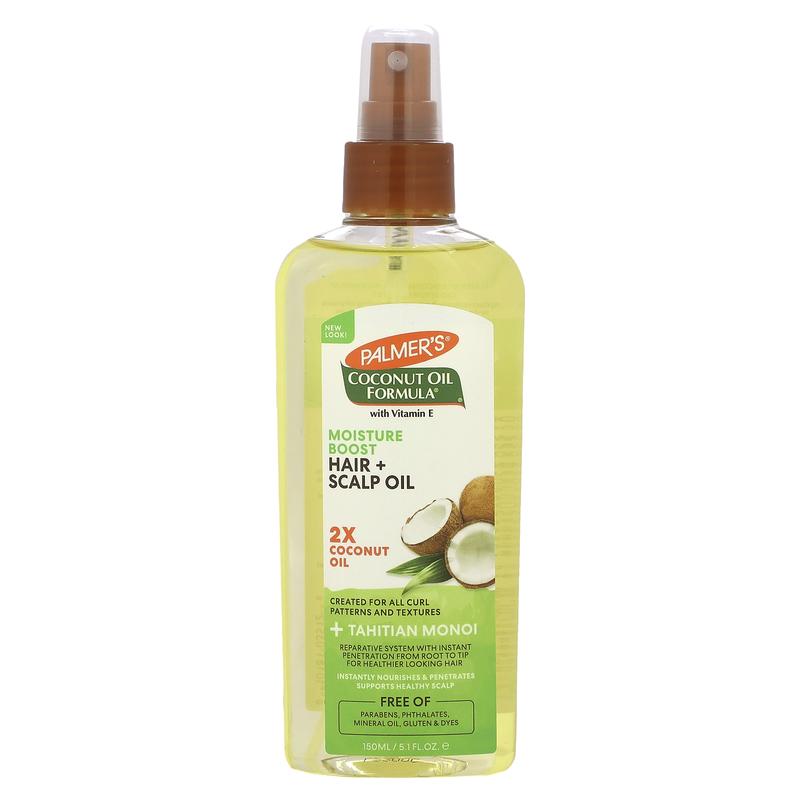 Palmer's Coconut Oil Formula With Vitamin E, Moisture Boost, Hair + Scalp Oil, 5.1 fl oz (150 ml)