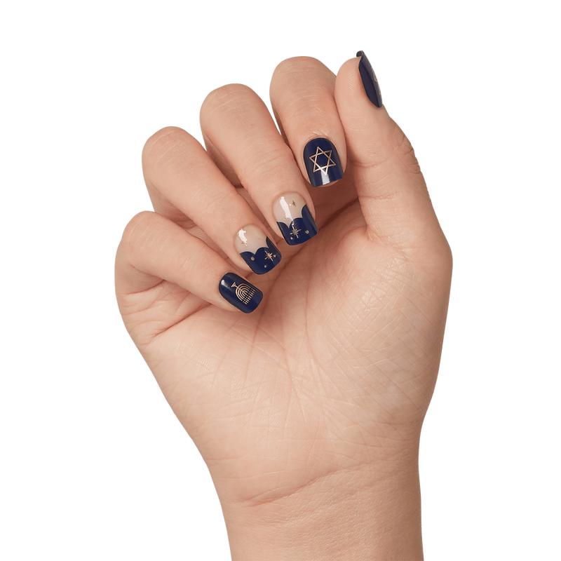 imPRESS Limited-Edition Hanukkah Press On Nails – 8 Nights