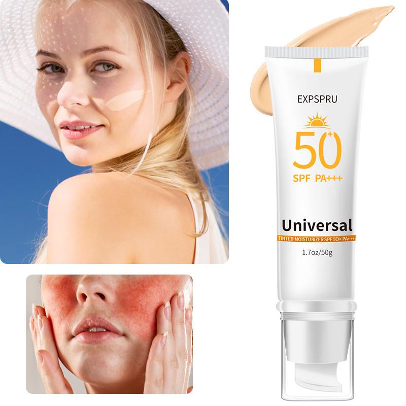 Facial Isolation Sunscreen, Moisturizing to Prevent Sunburn Tanning, SPF 50 Protection, Your Ultimate Sun Protection Solution.  Comfort Skin Repair Skincare Moisture