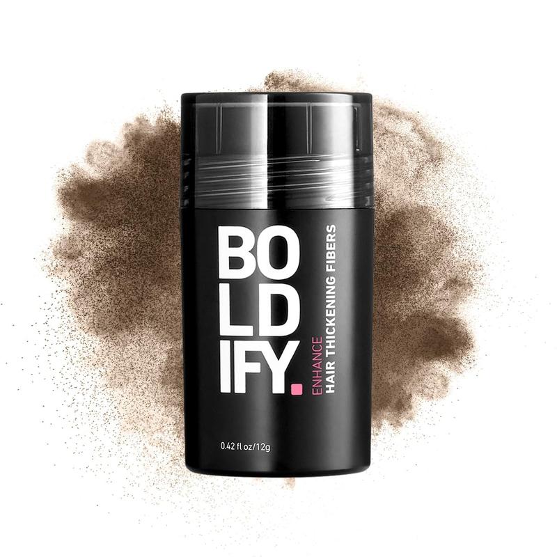 BOLDIFY Hair Fibers (12g) Fill In Fine and Thinning Hair for an Instantly Thicker & Fuller Look - Best Value & Superior Formula, Black