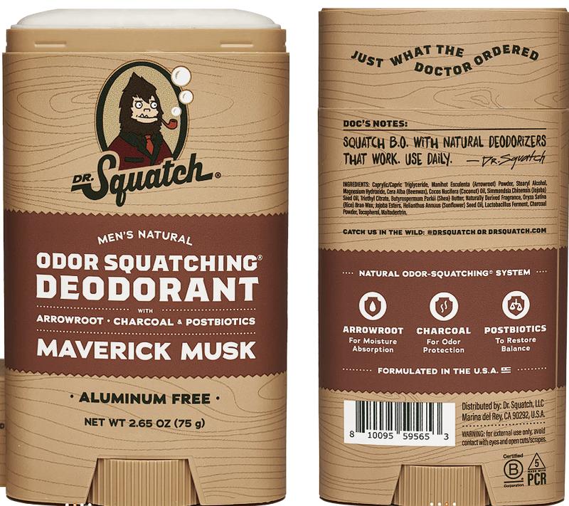 Dr. Squatch - Maverick Musk Deodorant - Body Care for Men