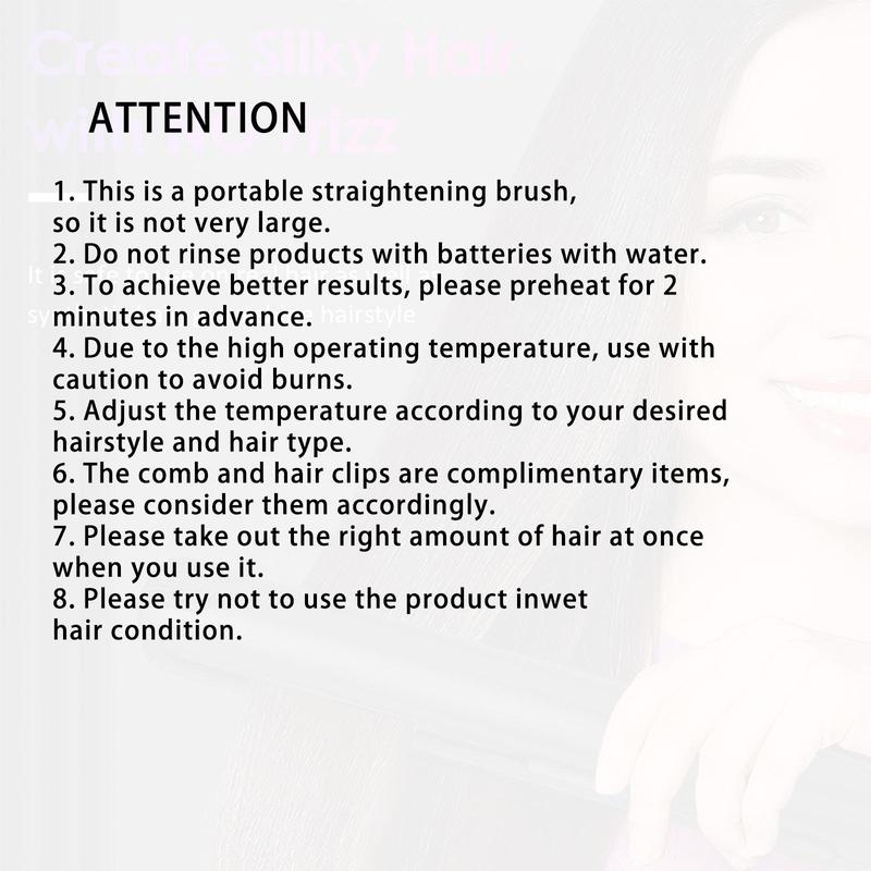 2 in 1 Hair Straightener & Curler, Portable Hair Straightening Iron, Hair Styling Tool for Home & Travel, Professional Hair Straightener for Women & Girls