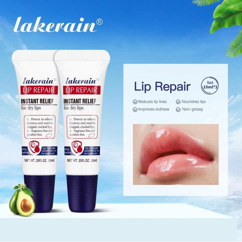 Moisturizing Lip Balm, 2pcs Hydrating Lip Care Gel for Dry Cracked Lips, Daily Lip Care Product