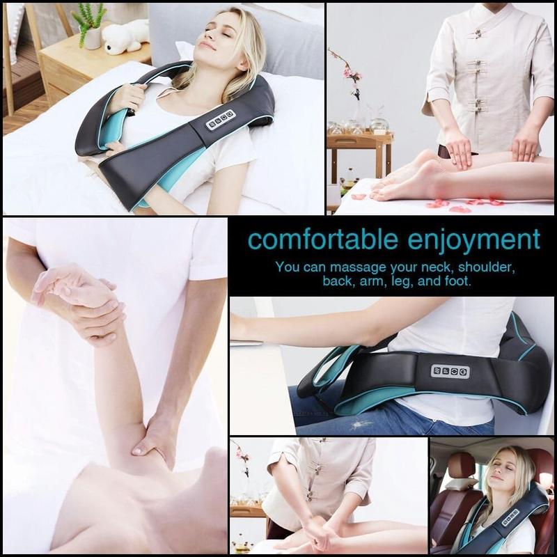 Father's Day choice MoCuishle Shiatsu Back Shoulder and Neck Massager with Heat, Electric Deep Tissue 4D Kneading Massage, Best Gifts for Women Men Mom Dad Relaxing Therapy