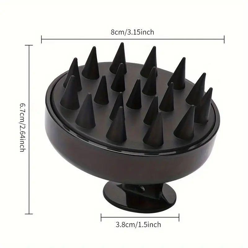 Silicone Scalp Massage Brush, 1 2 3 Counts Wet and Dry Hair Scalp Massager, Hair Combing Brush, Manual Massage Tool for Home & Travel