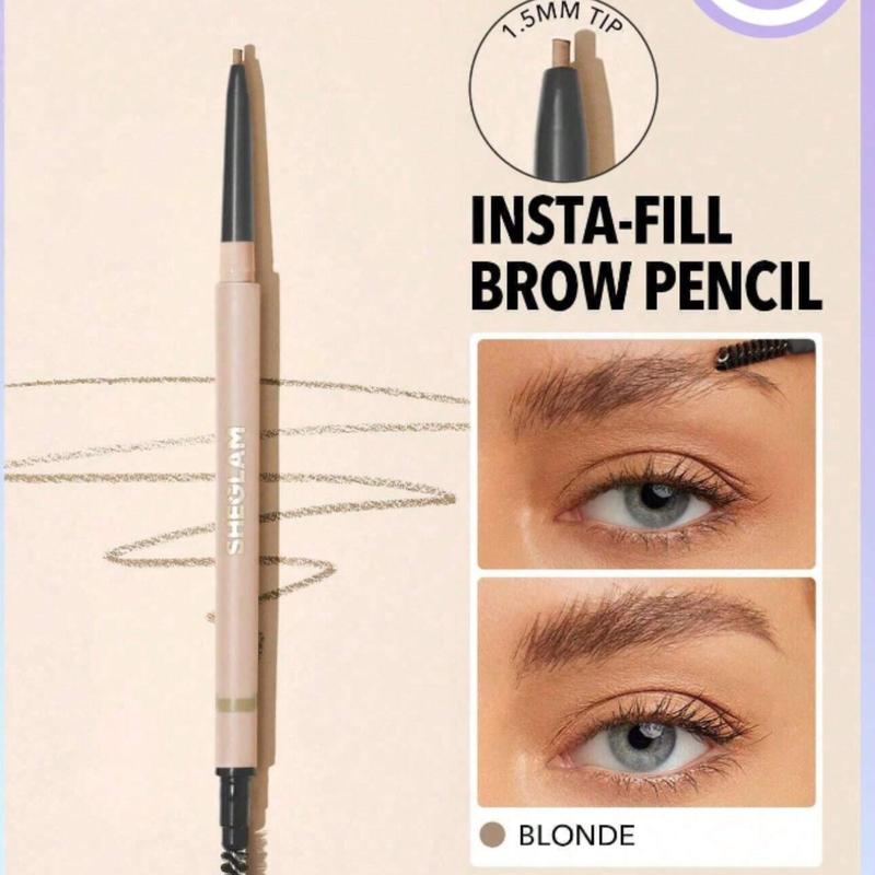 SHEGLAM Brow Pencil-Dark Brown Long Lasting  Auto Eyebrow Pen Sweat-Proof Anti-Oil Non-Sticky Ultra-Slim Eyebrow Makeup Black Friday Eyebrow