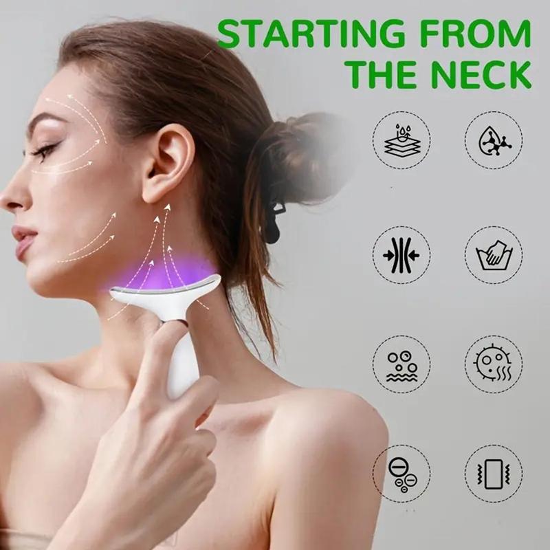 USB Rechargeable Neck Massager, 1 Set Neck Beauty Instrument, Professional Facial Massage Tool for Women, Perfect Gift for Women, Christmas Gift