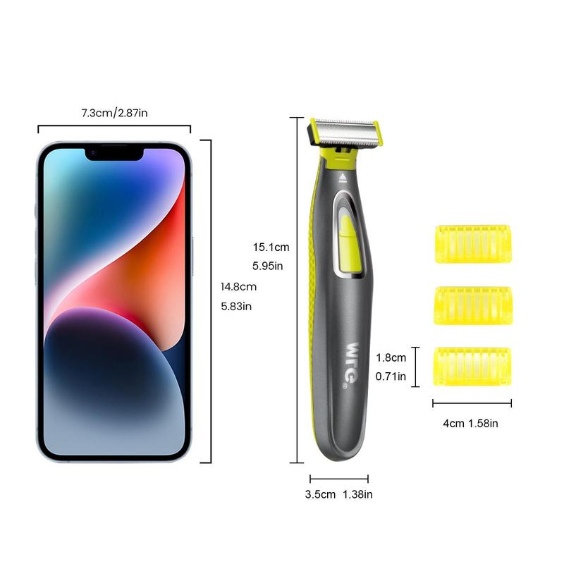 Portable Electric Shaver, 1 Set USB Rechargeable T-shaped Blade Razor, Washable Beard Hair Trimmer for Men and Women, Personal Care Appliances