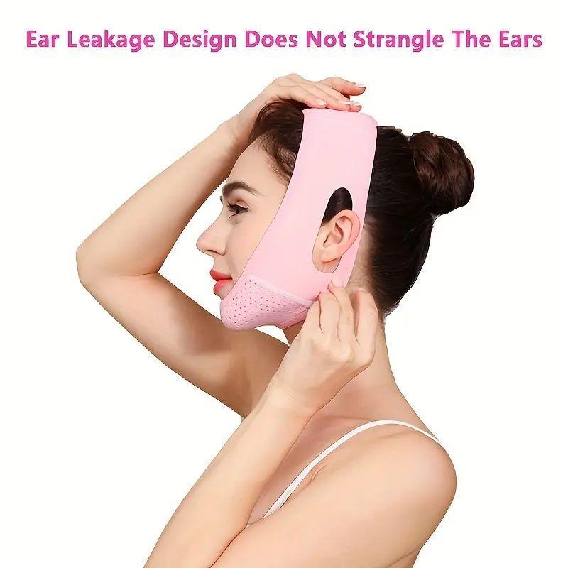 Reusable V-shaped Face Lifting Bandage, Double Chin Slimming Bandage, Facial Lifting Bandage, Sleeping Anti-sagging Face Care Bandage, Comfortable Daily Skincare Tool for Women, Gift for Girlfriend