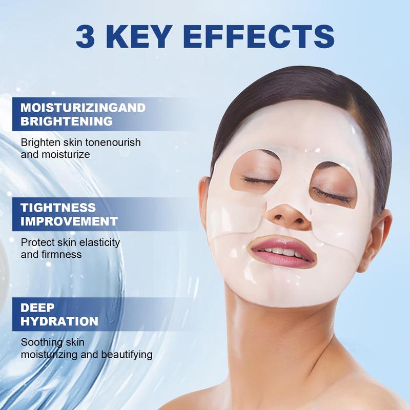 GGV-Deep Collagen Energy Enhancing facial mask | Original Collagen facial mask 5pcs Skincare Hydrate Skin Repair Comfort Rejuvenating glass facemask Moisture Moisturize