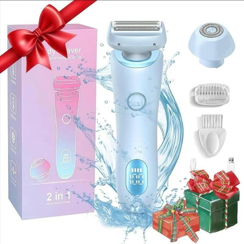 Women's Comfort Electric Shaver, 1 Set Rechargeable Detachable Bikini Hair Trimmer, Wet & Dry Use Electric Trimmer for Women, Electric Shaver Body Trimmer Body Hair Trimmer Body Trimmer for Men and Women, Summer Gift, Shaver for Women