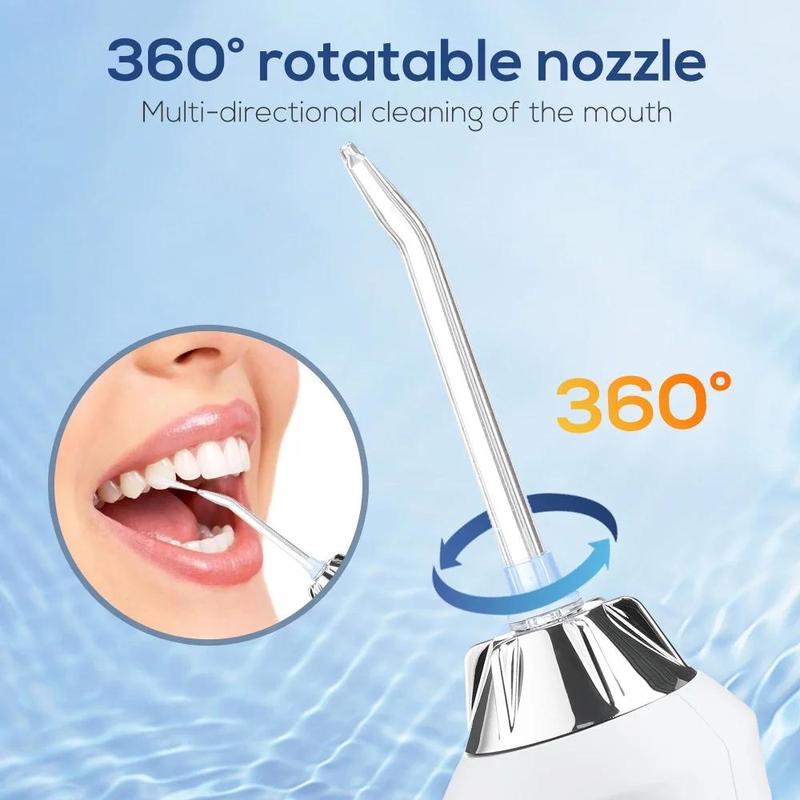 NOAHCAM Water Dental Flosser - 3 Modes,300ML Portable & Rechargeable, IPX7Waterproof - Home and Travel Oral Care USB Rechargeable