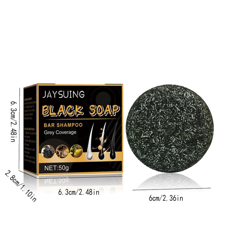 1 Box Gray Hair Coverage Soap, Deep Cleaning Hair Strengthening Shampoo Bar, Hair Treatment Supplies