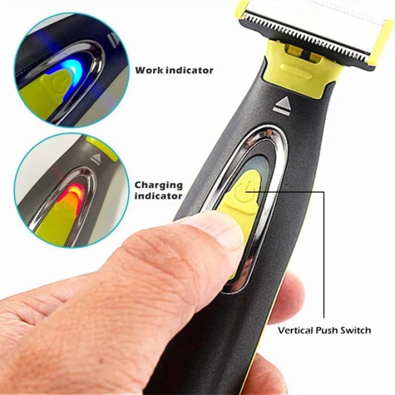 Portable Electric Shaver, 1 Set USB Rechargeable T-shaped Blade Razor, Washable Beard Hair Trimmer for Men and Women, Personal Care Appliances