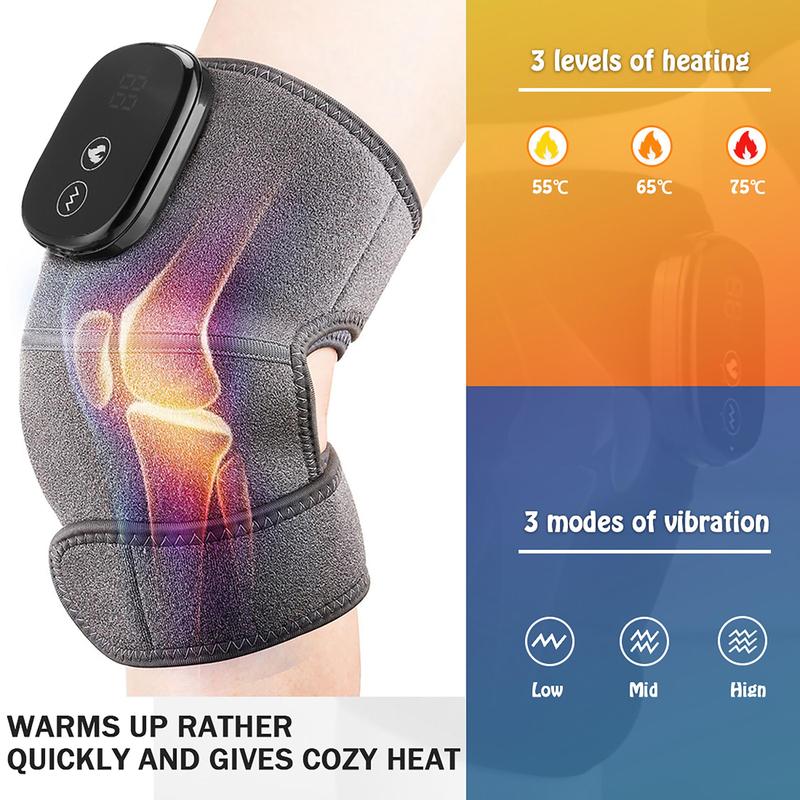 Heating Massage Knee Pad, 1 Count Rechargeable Heating Knee Massager, Knee Massage Machine for Office & Home Use