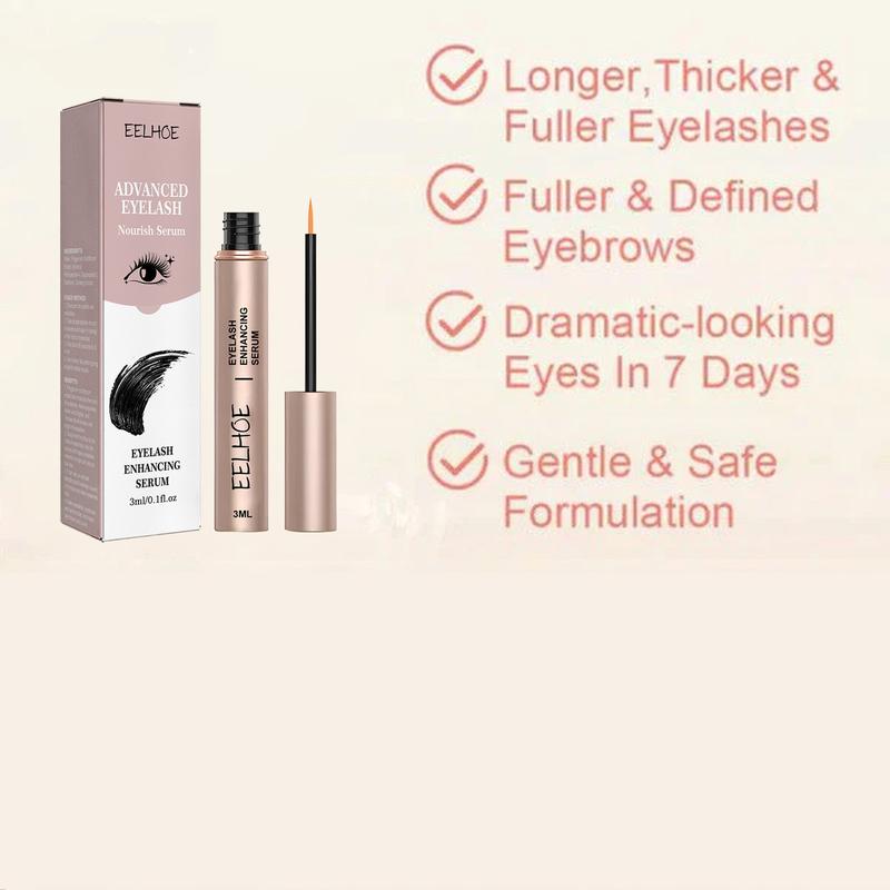 EELHOE Eyelash Serum Natural Curling Long Black Thick Eyelashes Moisturizing Care Liquid Makeup Mascara