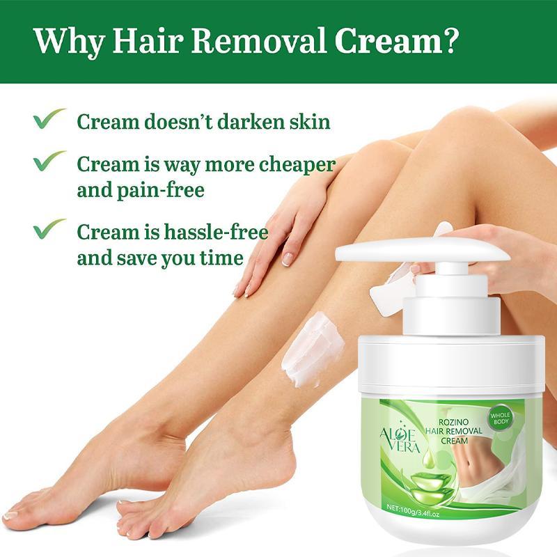 Aloe Vera Hair Removal Cream, Gentle & Non Irritating Long-lasting Hair Removal Cream, Smooth Skin Hair Removal Cream