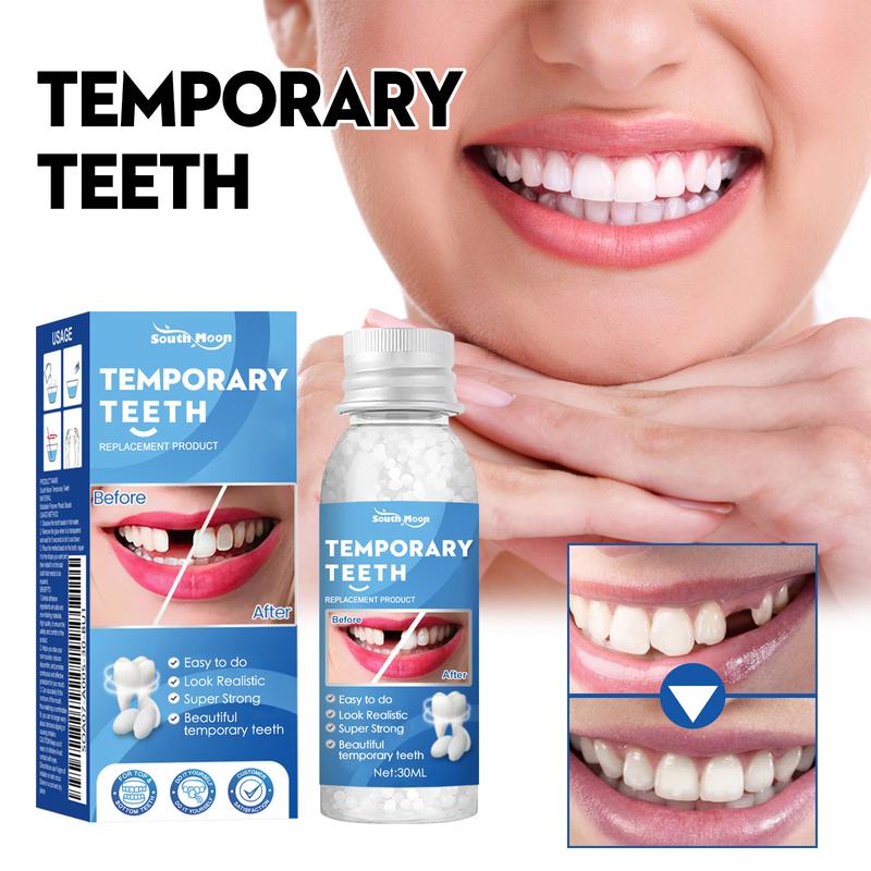 Solid Dental Gel Fixing Teeth Temporary Filling Cavities Filling Gel Dentures Denture Gap Filling Gel oral health management Adjustable Snap-On Veneer Teeth Covers