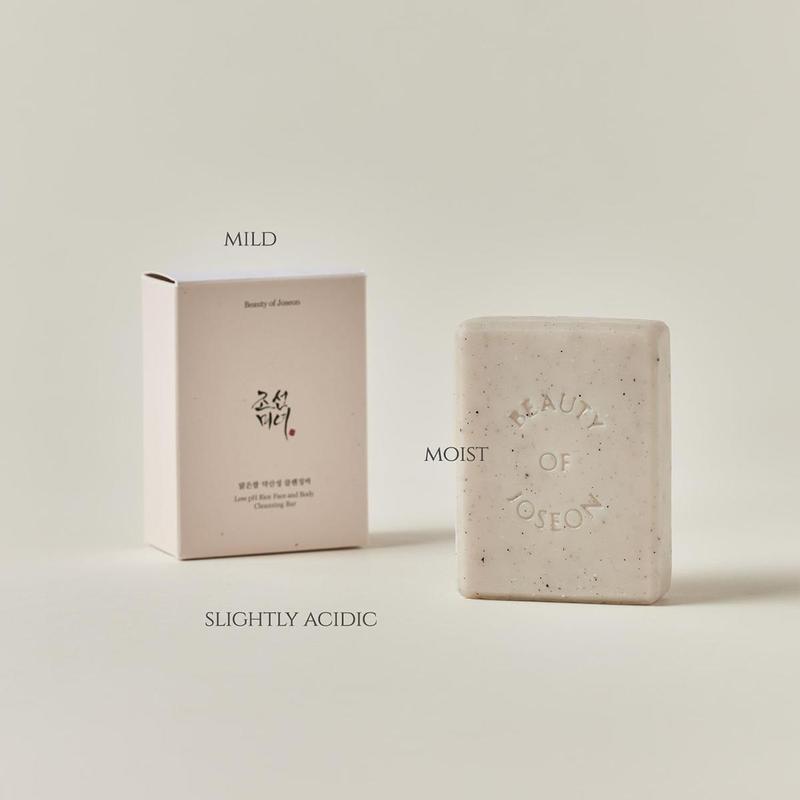 [Beauty of Joseon] Low PH Rice Cleansing Bar 120ml, Deep Cleansing, Mildly Acidic Cleansing Soap, Moisturizing Cleansing Bar, Similar To The PH of Skin Cleansing Bar, Mildly Acidic Cleansing Soap, Moist Finish, Korean Skincare, Viral Cleanser