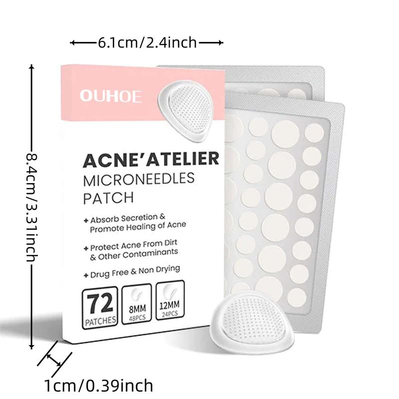 Acne Patch, 1 Box 2 Boxes(72pcs box) Facial Acne Covering Patches, Acne Treatment Patches, Skin Care Products for Women & Men