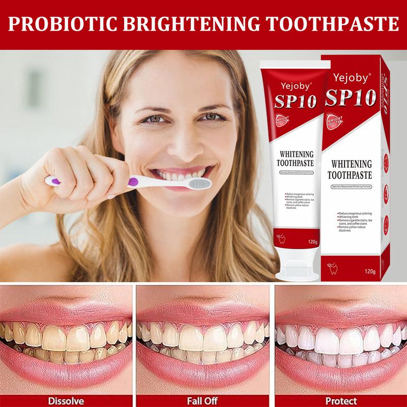 SP-10 whitening Toothpaste, Super sp10 brightening Oral probiotic, sp 10 Bright White Toothpaste for Stain Removing, Fresh Breath & Teeth Health  Whitening Solution Effect is better than SP-7 and SP-8,SP-8 SP-6 SP-4 sp-8 sp-6 sp-4 sp8 sp6 sp4 SP-10