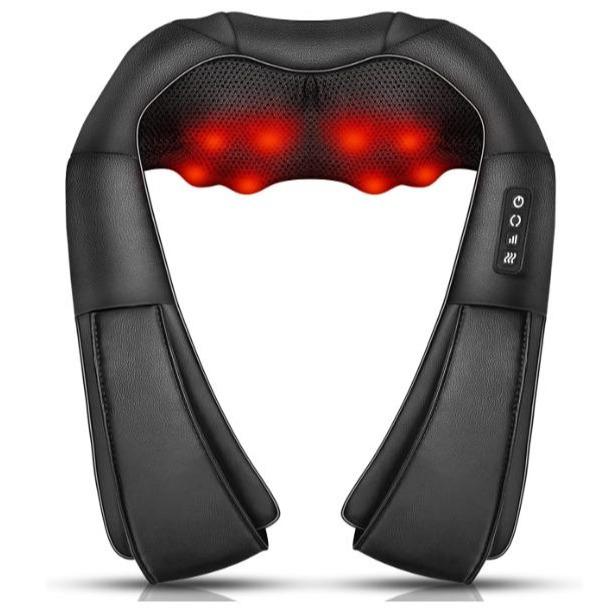 ISKOVI 2024 New Neck Massager. Shoulder and Back Massager, Shiatsu Back Massager with Heat, Electric Pillow for Neck, Back, Shoulder, Foot, Leg, Muscle Pain Relief, Shoulder. Gifts. Comfort