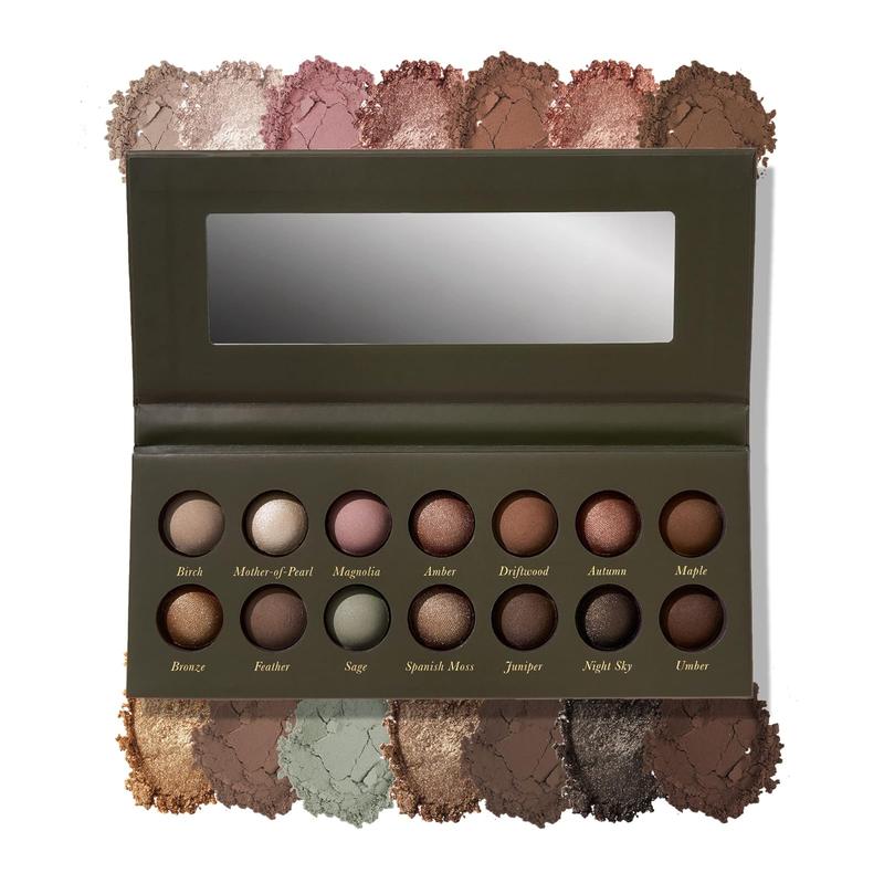 LAURA GELLER NEW YORK The Delectables Earthy Essentials Baked Eyeshadow Palette | 14 Pigmented Eyeshadows Blendable Natural Look