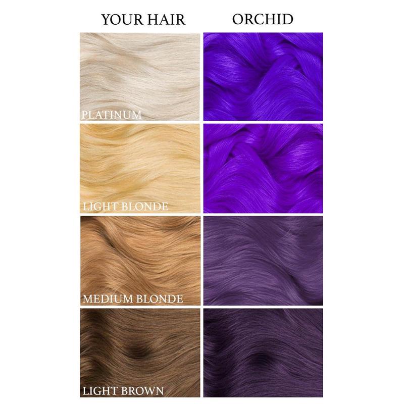 Lunar Tides Bright Violet Hair Color Semi-permanent - Orchid Purple  4oz