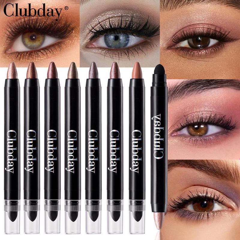 Double-ended Glitter Eyeshadow Stick, 6 Counts set Long Lasting Shimmering Eye Shadow Stick, High Pigmented Eye Makeup Products for All Styles and Occasions