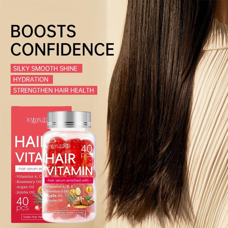 Hair Vitamin Capsule, 40pcs box Hair Vitamin Serum, Moisturizing Hair Care Capsule, Hair Care Product for Women & Men