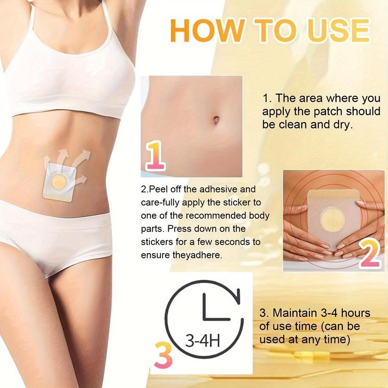 Body Care Patch, 30pcs box Women's Belly Button Patch, Heat Patches for Women, Daily Wellness Products for Women