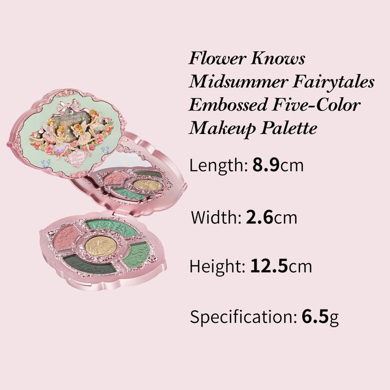 Flower Knows Midsummer Fairytales Collection Embossed Five-Color Makeup Palette