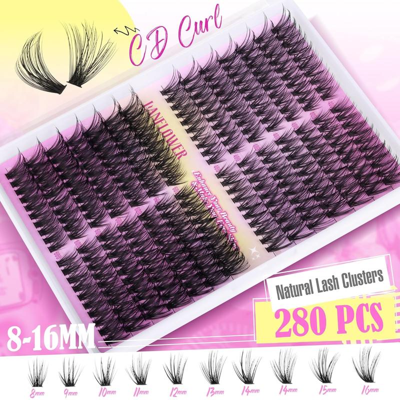 Wispy Lash Clusters Natural Eyelash Clusters 40D 60D Cluster Eyelash Extensions Wispy Lashes Clusters Cat Eye Individual Lashes Clusters C Curl Cluster Lashes