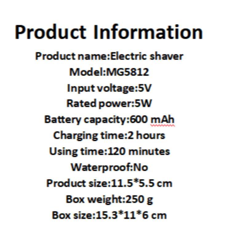 Three Speed Adjustable Electric Shaver, Rechargeable Electric Razor with Intelligent Digital Display, Professional Beard Trimmer for Men